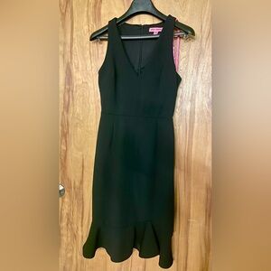 Betsey Johnson Black Midi Dress